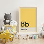 Personalised Colour Swatch Initial Name Art Print, thumbnail 5 of 10