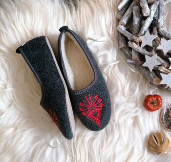 Holly Embroidered Ballerina Slippers, 3 of 3