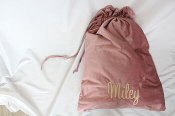 Velvet Personalised Christmas Sack, 3 of 4