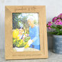 Granny And Me Personalised Solid Oak Photo Frame, thumbnail 1 of 3