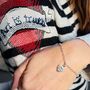 I Love You Sterling Silver Bracelet, thumbnail 2 of 5