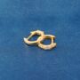 Gold Cz Huggie Hoop Earrings, thumbnail 5 of 7