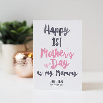First Mother's Day As My Mummy Personalised Card, 5 of 7