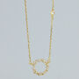 Sterling Silver Crystal Cluster Pendant Necklace, thumbnail 4 of 7