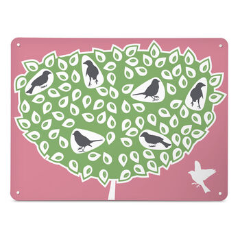 Birds In A Tree Design / Large Magnetic Notice Board, 5 of 11