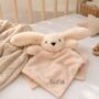Personalised Bunny Baby Comforter Blanket, thumbnail 2 of 3