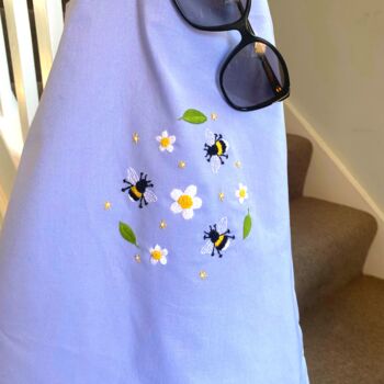 Bumble Bee Embroidery Tote Bag Craft Kit, 3 of 12
