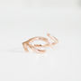 Adjustable 9ct Rose Gold Antler Ring, thumbnail 4 of 6