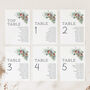 Festive Wedding Table Plan Cards, thumbnail 1 of 7