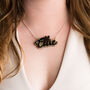 Personalised Double Layered Script Name Necklace, thumbnail 3 of 6