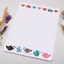 A5 Letter Writing Paper With Tea Cups And Tea Pots, thumbnail 2 of 4