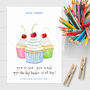Teacher Gift, Cupcake Fingerprint For All The Class, thumbnail 4 of 6