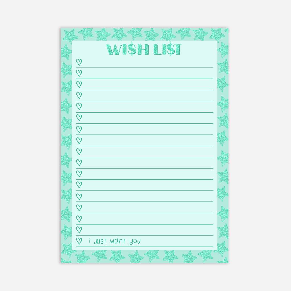 Wi$H Li$T Taylor Swift Notepad