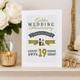 Personalised Golden Wedding Anniversary Card, thumbnail 4 of 6
