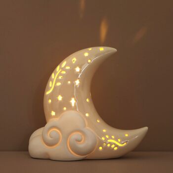 Ceramic LED Celestial Moon Light, 2 of 3