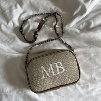 Personalised Canvas Chain Cross Body Bag, 6 of 12