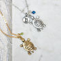 Turtle Charm Necklace, thumbnail 2 of 3