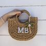 Personalised Palm Tree Wicker Bag, thumbnail 1 of 2