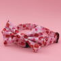 Pink And Red Hearts Valentines Dog Bow Tie, thumbnail 2 of 7