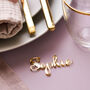 Personalised Gold Wedding Name Place Setting, thumbnail 1 of 5