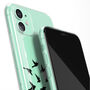 Personalised Flying Birds Name Clear Phone Case, thumbnail 2 of 5