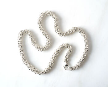 6mm Byzantine Chain Necklace For Men, 2 of 3