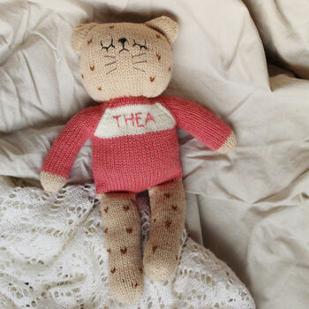 Personalised Name Cheetah Doll, 5 of 6