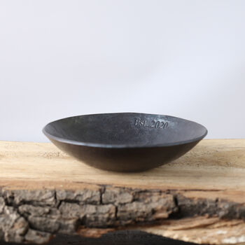 Hammered Iron Trinket Bowl 6th Anniversary Gift, 3 of 10