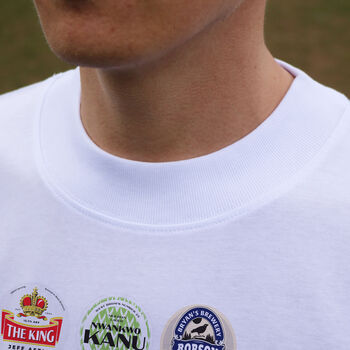 West Brom Football Beer Mats Oversized T Shirt, 9 of 10