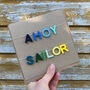 Ahoy Sailor Keepsake Garland Card And Decoration, thumbnail 2 of 2