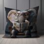 Elephant Scholar Hand Made Poly Linen Cushions, thumbnail 4 of 7