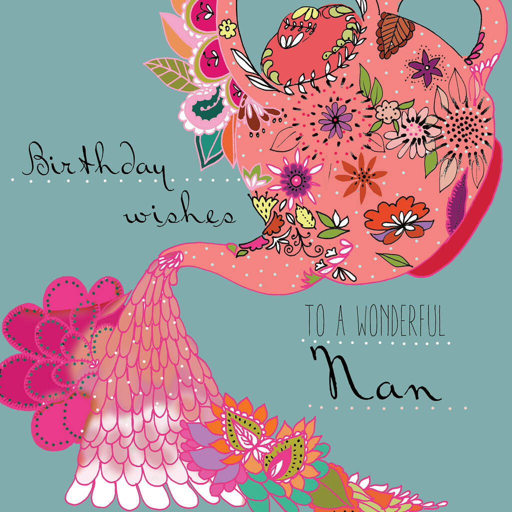 'Wonderful Nan' Birthday Card By Fay's Studio | notonthehighstreet.com