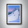 Go Sledging Travel Poster Art Print, thumbnail 1 of 8