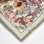 Ivory Botanical Large Rectangle Scarf, thumbnail 5 of 5