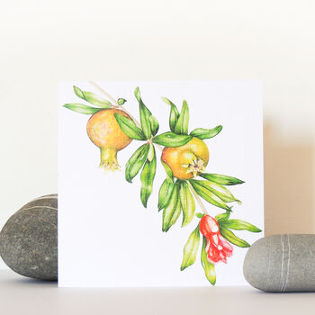 Young Pomegranates Greetings Card, 3 of 5