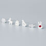 Sterling Silver Set Of Six Christmas Stud Earrings, thumbnail 1 of 5