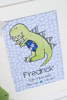 Dinosaur Children's Personalised Print, 2 of 10