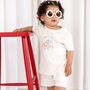 My First Holiday Embroidered Personalised Holiday T Shirt And Shorts Travel Set, thumbnail 1 of 8