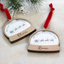 Baby's First Christmas Snow Globe Style Personalised Bauble, thumbnail 3 of 6