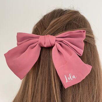 Personalised Initial Monogram Hair Bow Clip, 5 of 10