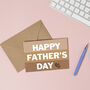Happy Father's Day Dad Black Fathers Day Card, thumbnail 1 of 2