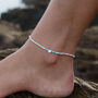 Waiʻanae Beaded Surfer Anklet, thumbnail 1 of 5
