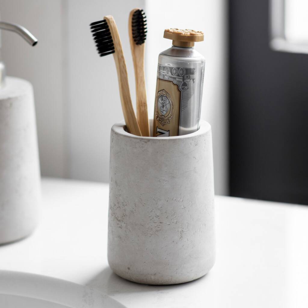 Cement Toothbrush Holder, 1 of 2