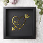 Carved Heart Personalised Framed Print, thumbnail 3 of 6