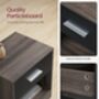 Bedside Table Side Table With Drawer End Table, thumbnail 4 of 5