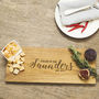 Cheese Lovers Personalised Oak Cheese Serving Board, thumbnail 1 of 2