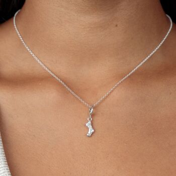 Sterling Silver Christmas Stocking Charm Necklace, 2 of 8