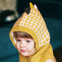 Toddler's Dinosaur Pullover Knitted Snood And Hat In One, thumbnail 6 of 9