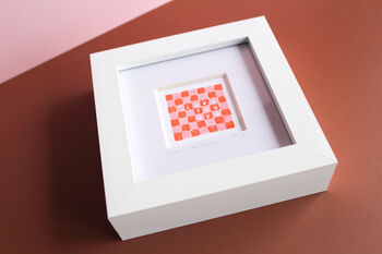 Love You Mum Checkerboard Mini Art Print, 4 of 11