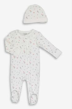 New Baby Girl Floral Babygrow Outfit Gift Set, 6 of 9